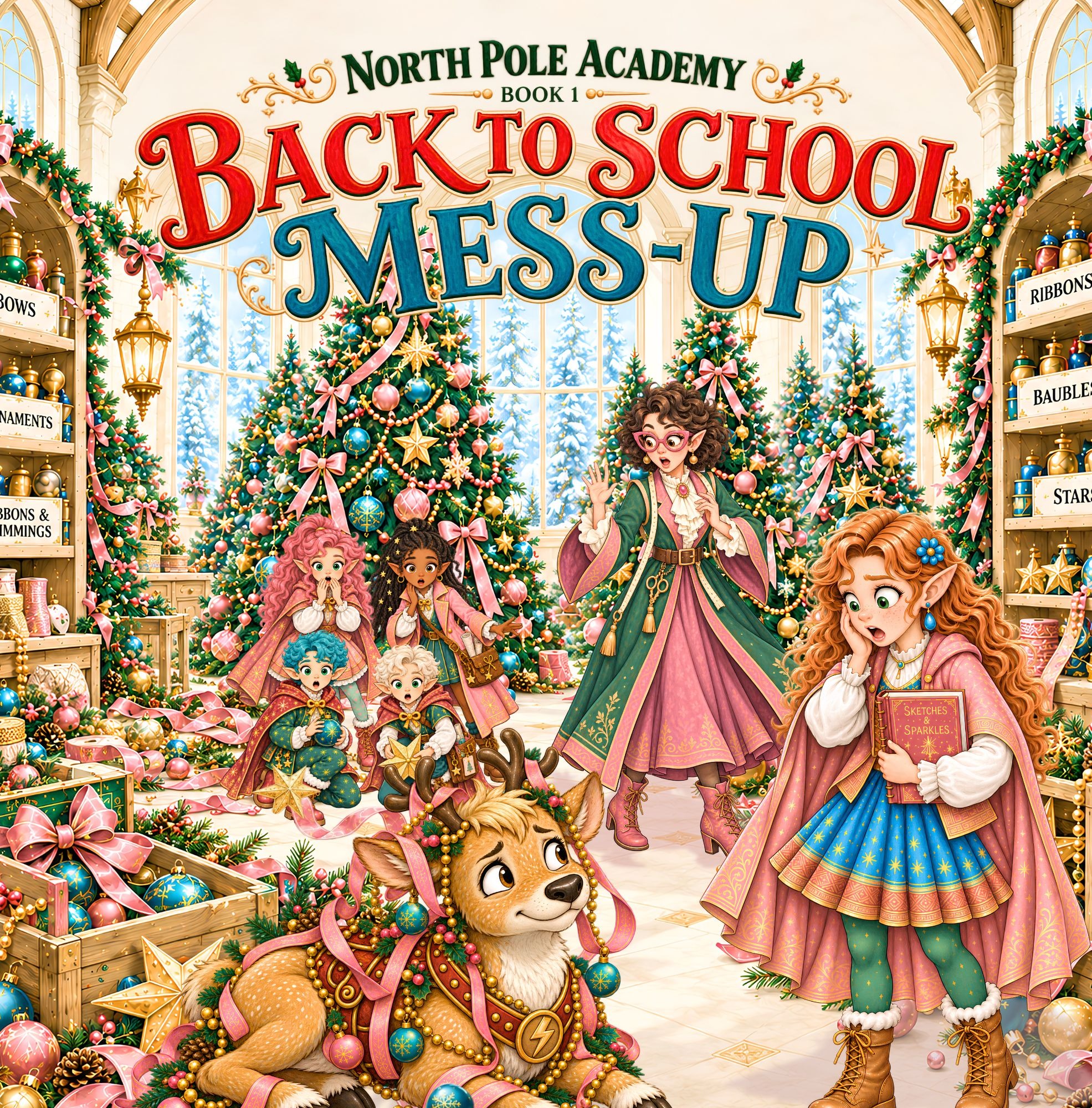 Cover of North Pole Academy Book 1, Back to School Mess-Up