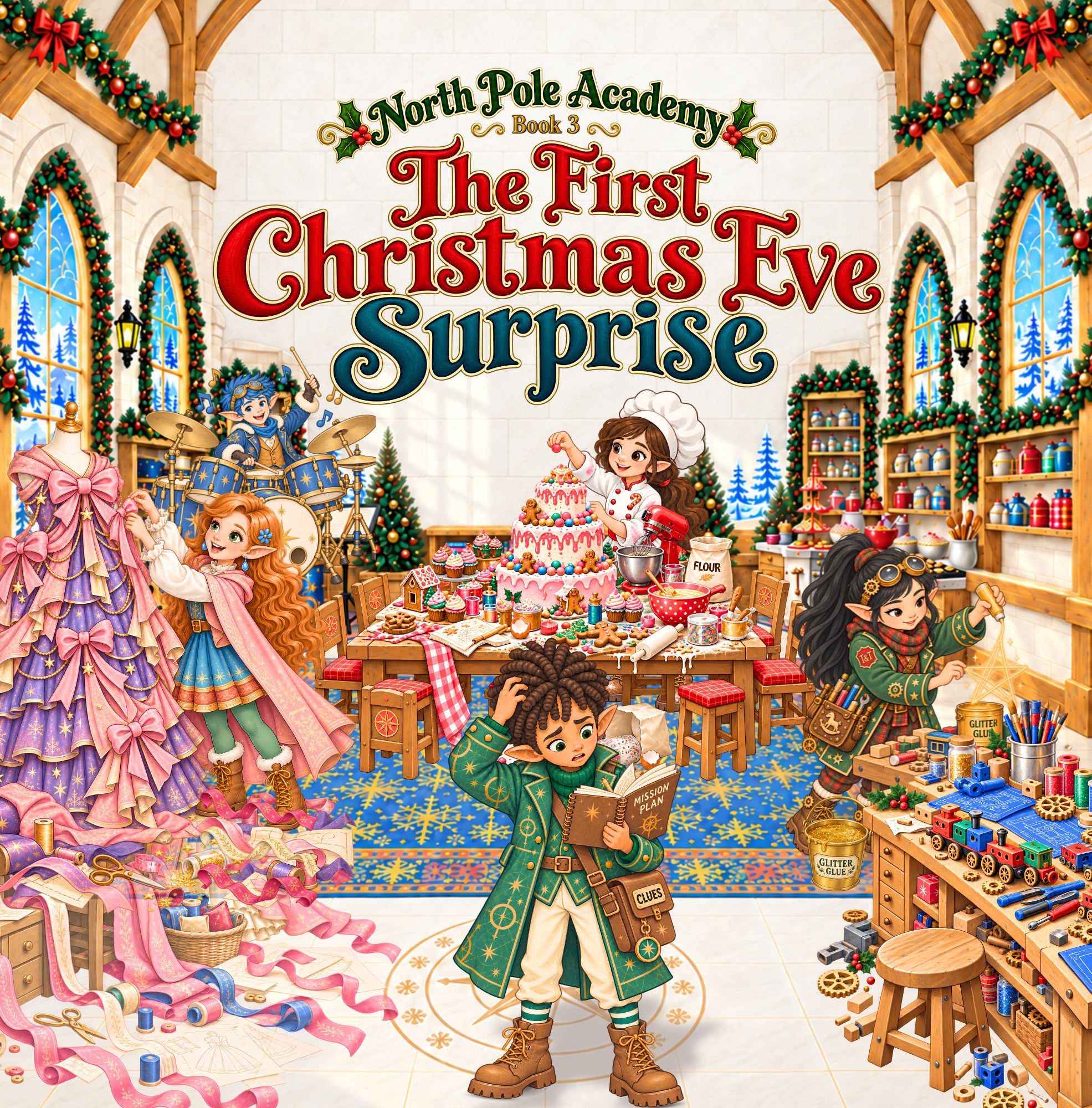 Cover of North Pole Academy Book 3, The First Christmas Eve Surprise